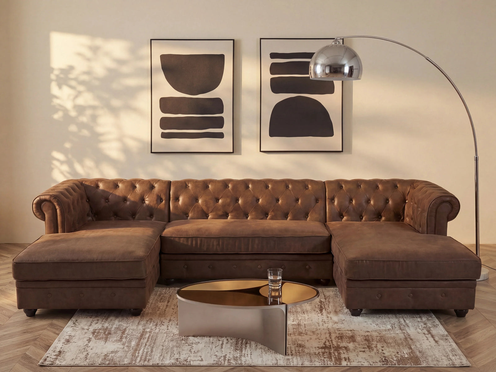Canapé Chesterfield 5 places