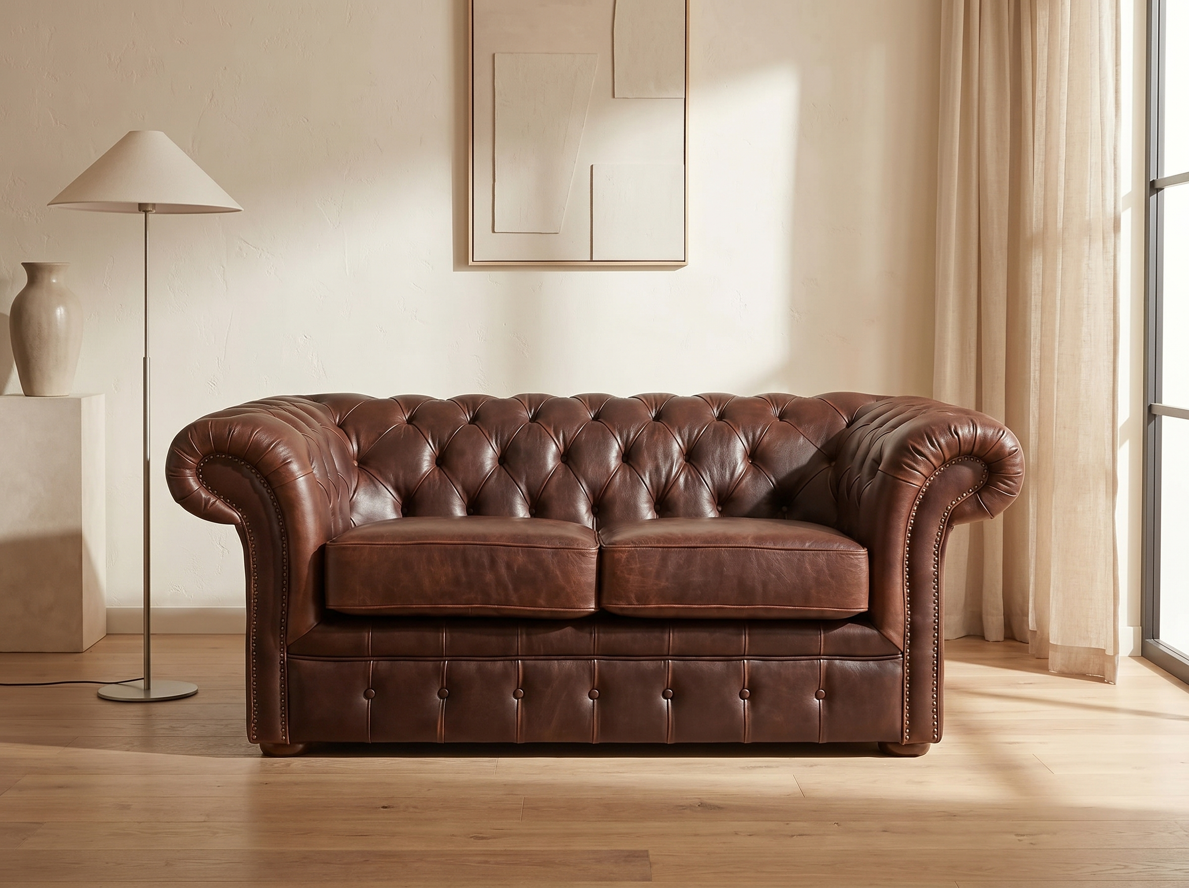 Canapé Chesterfield 2 places