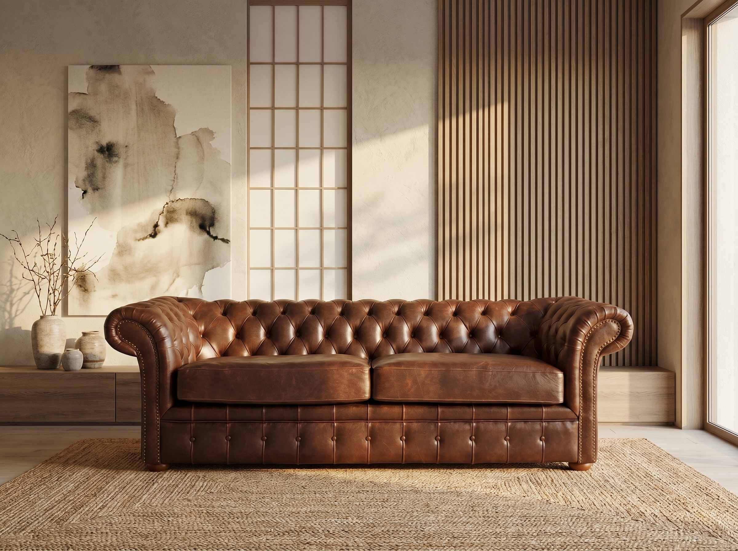 Canapé Chesterfield Cuir