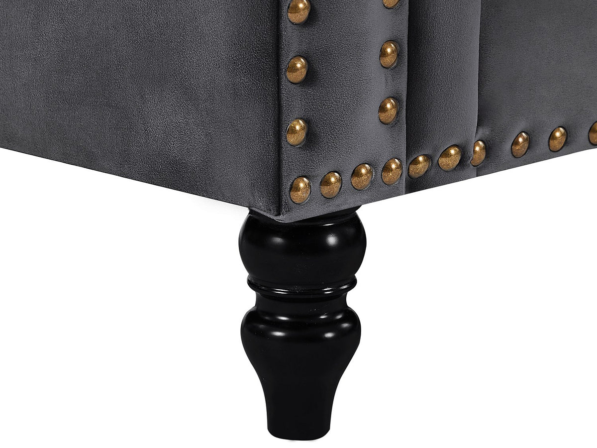 Assise déhoussable du canapé d'angle chesterfield TURNER 4 places