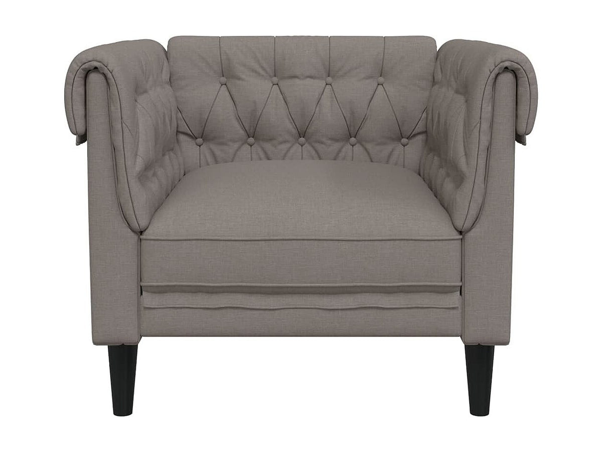 Dossier profond du fauteuil chesterfield RAMSEY 1 place