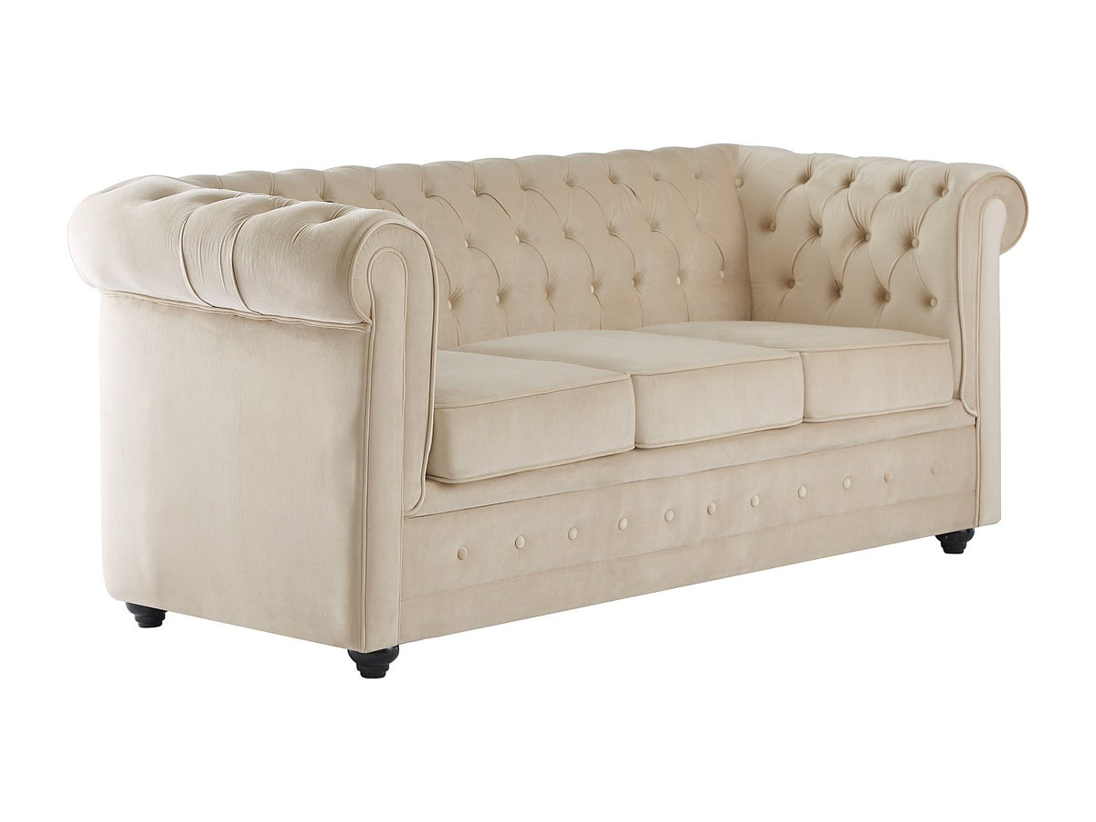 Assise déhoussable du canapé chesterfield convertible FINLEY
