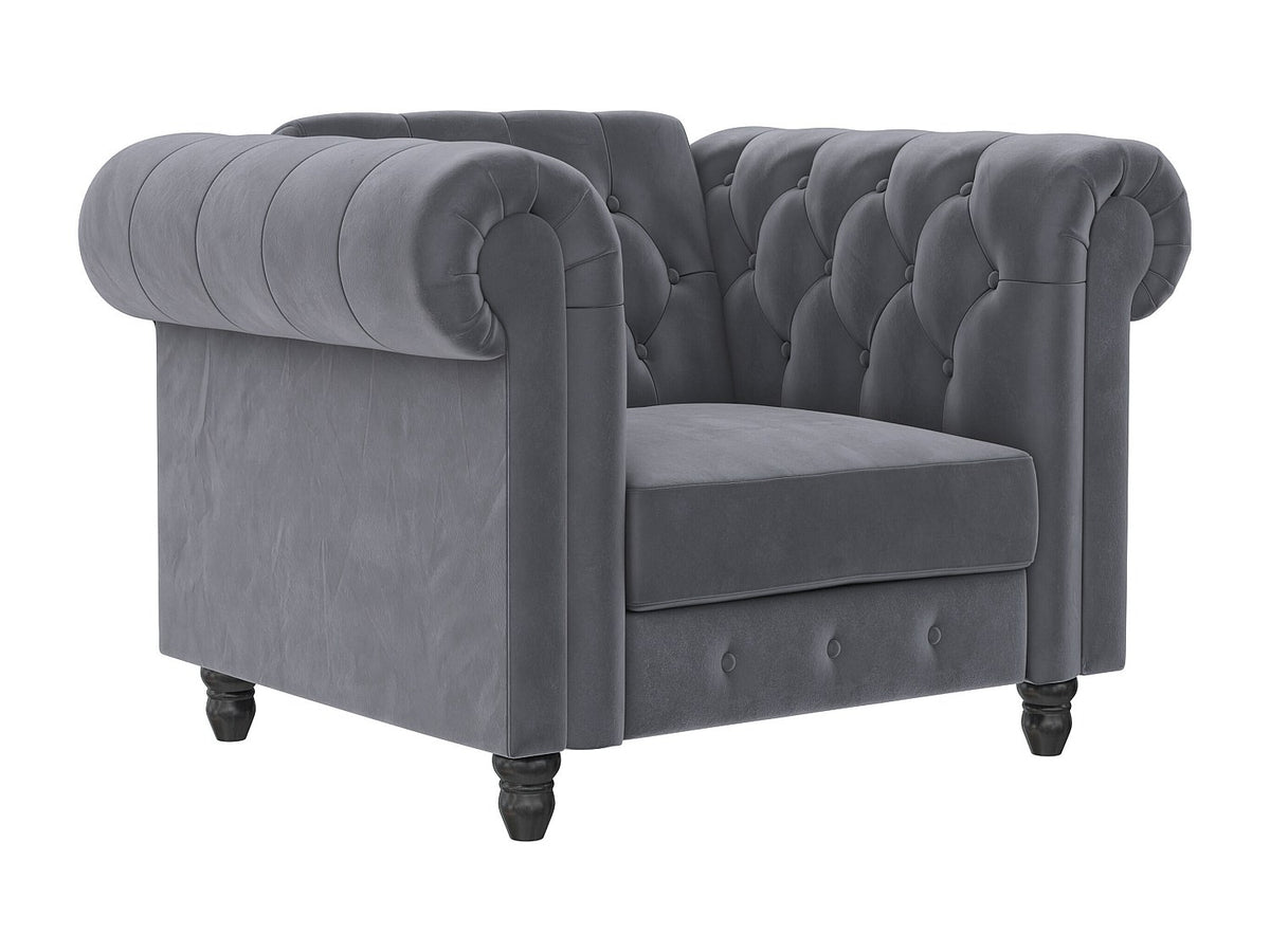 Fonction relax et dossier incliné de la méridienne chesterfield FELIX