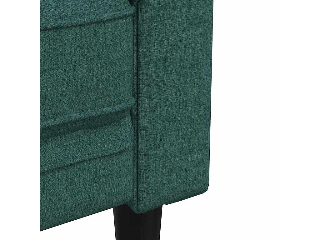 Pieds en bois massif du fauteuil chesterfield NORFOLK vert foncé