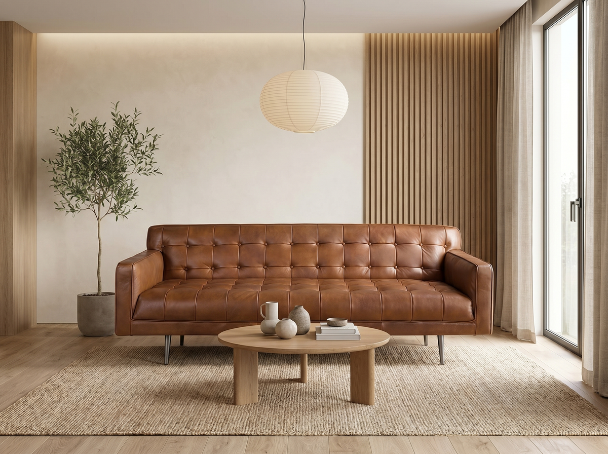 Dossier matelassé du canapé chesterfield ANGEL CERDA 3 places
