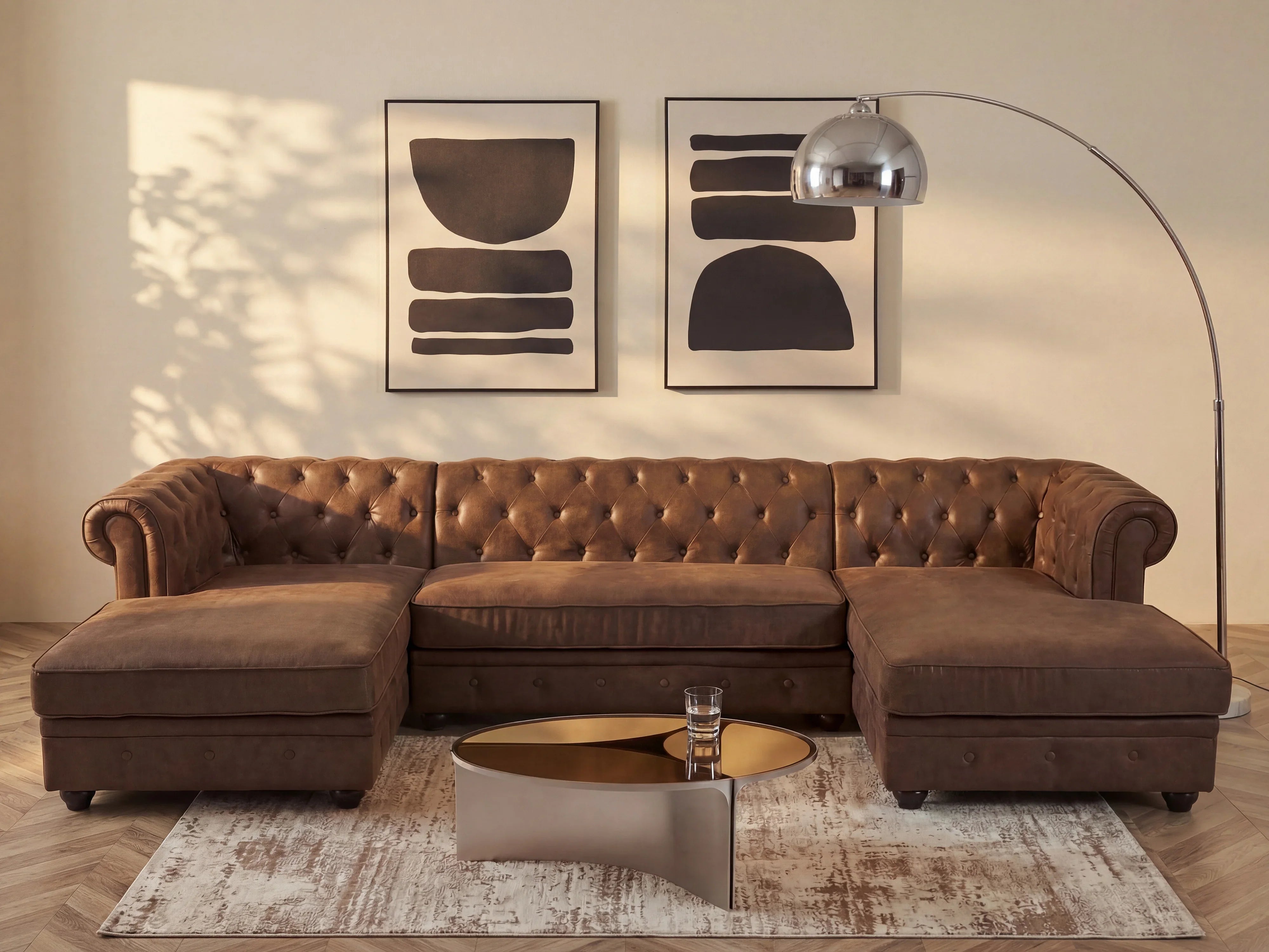 Canapé Chesterfield 5 places
