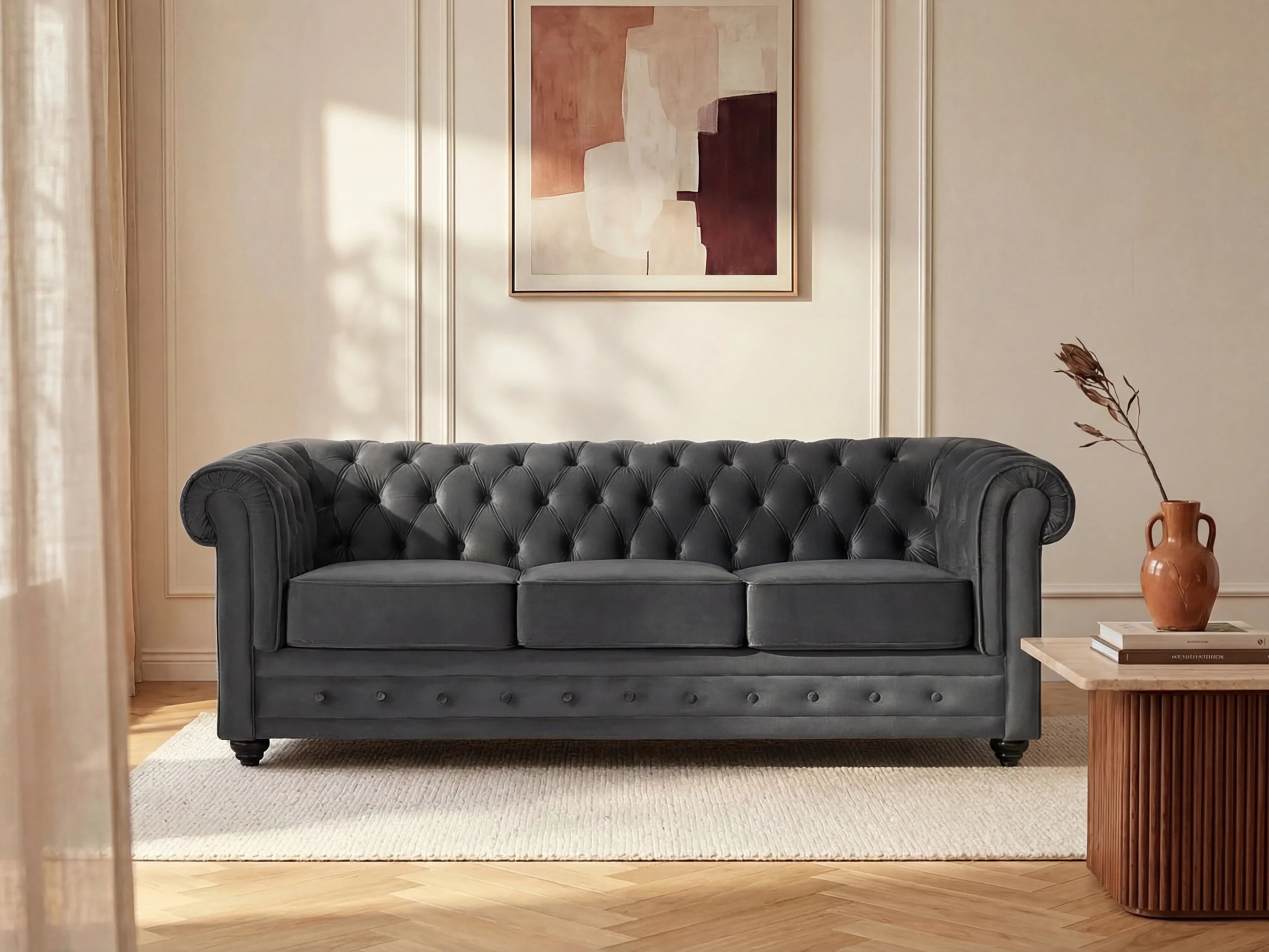 Canapé Chesterfield Velours