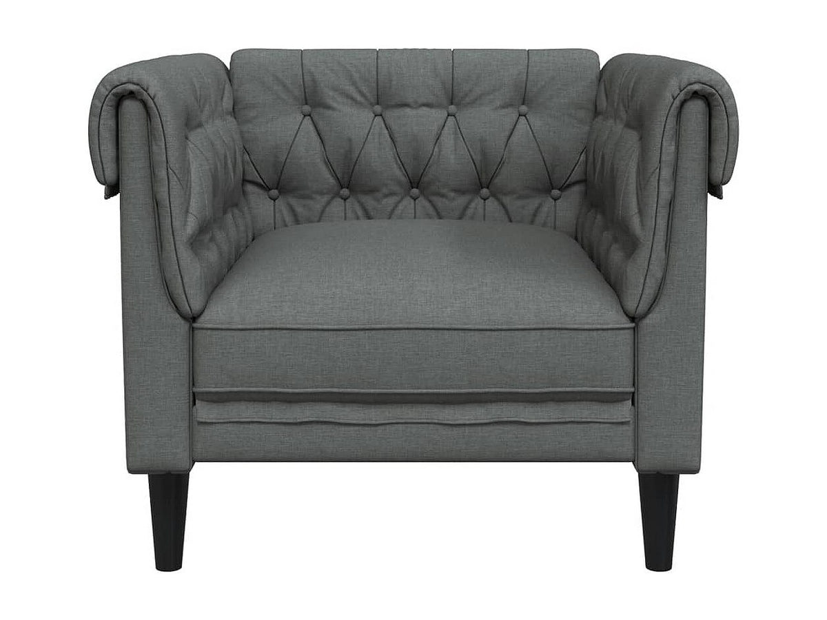 Dossier profond du fauteuil chesterfield PEMBROKE 1 place