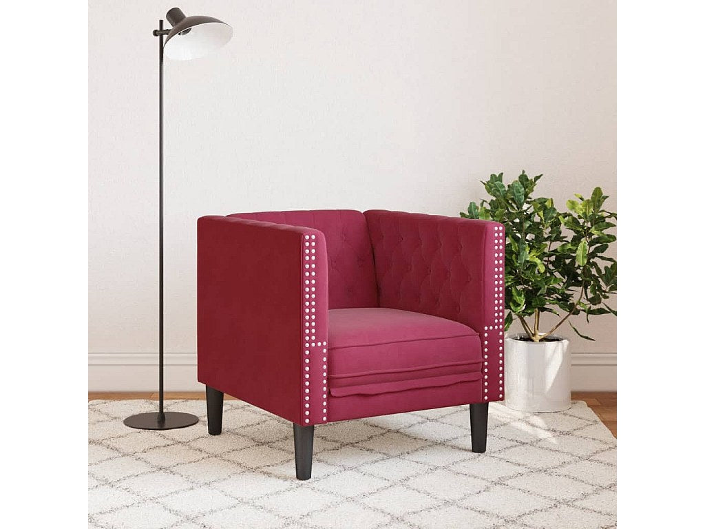 Accoudoirs capitonnés du fauteuil chesterfield DALTON