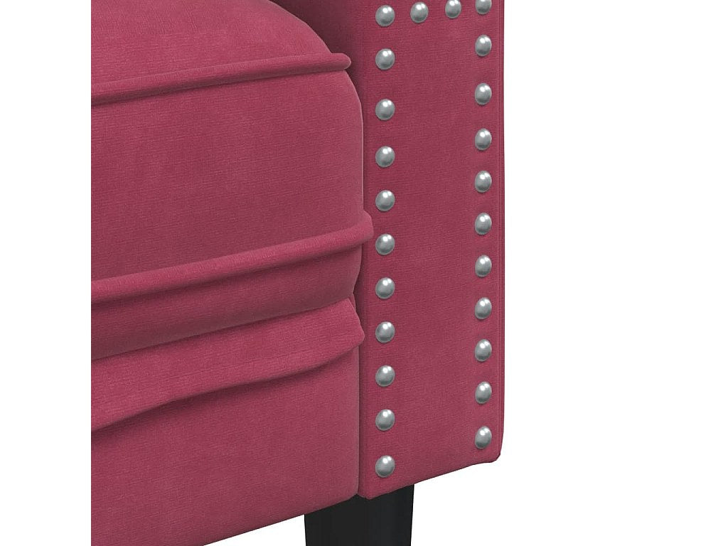 Pieds en bois massif du fauteuil chesterfield DALTON