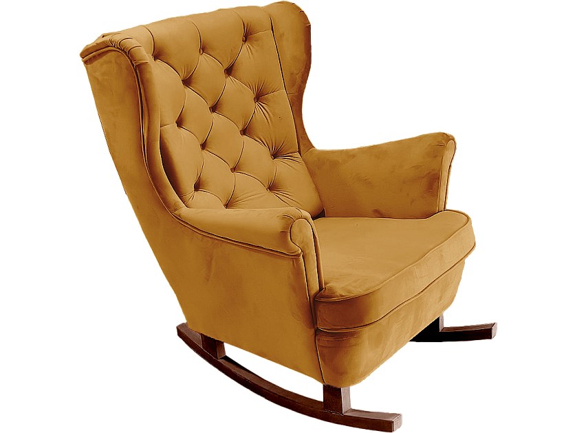 Capitonnage du fauteuil chesterfield MAYFAIR en tissu vert clair