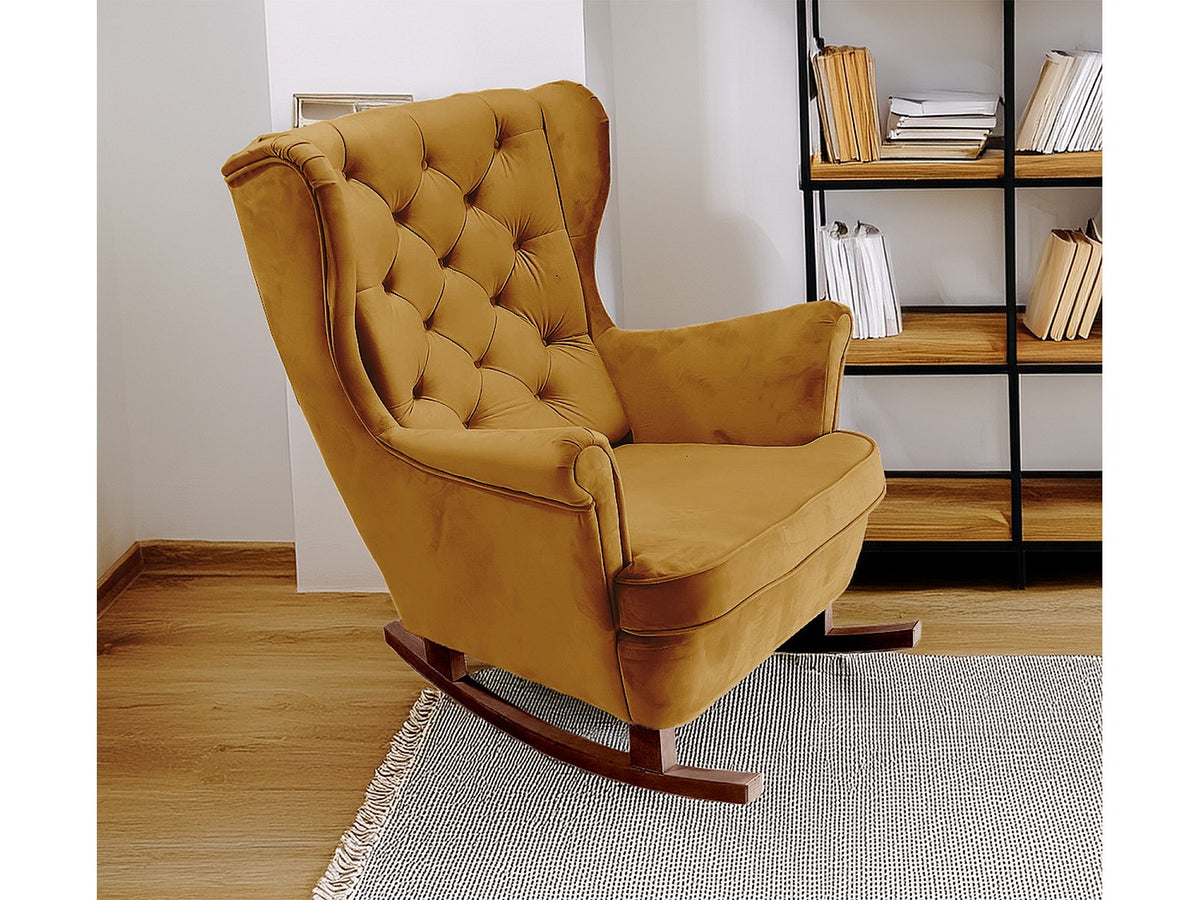 Vue d'ensemble du fauteuil chesterfield MAYFAIR 1 place vert clair