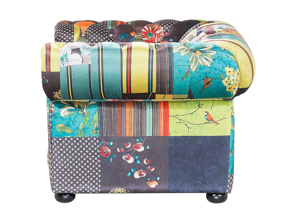 Dossier capitonné du fauteuil chesterfield KIPLING 1 place
