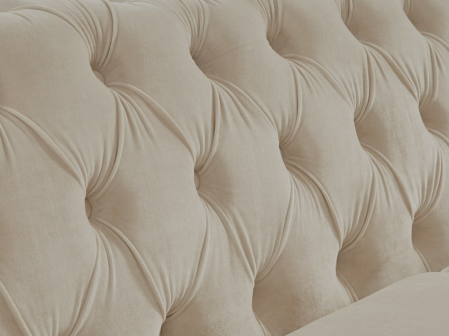Accoudoirs roulés du canapé chesterfield ISLINGTON beige