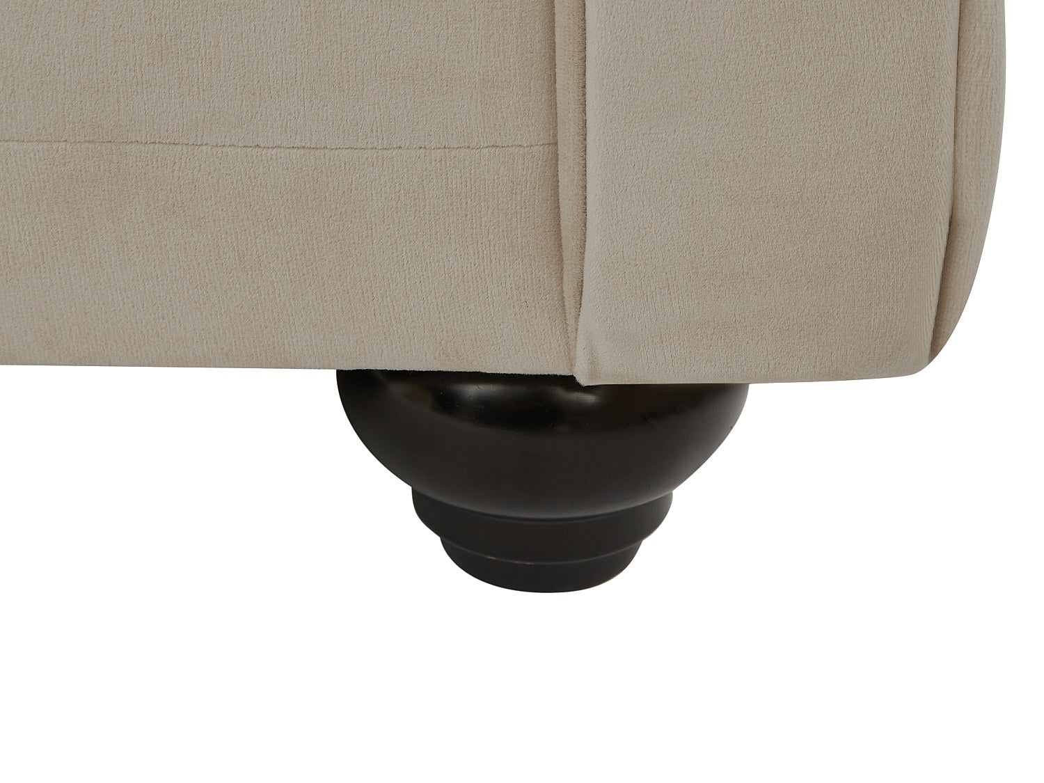 Dossier capitonné du canapé chesterfield ISLINGTON beige