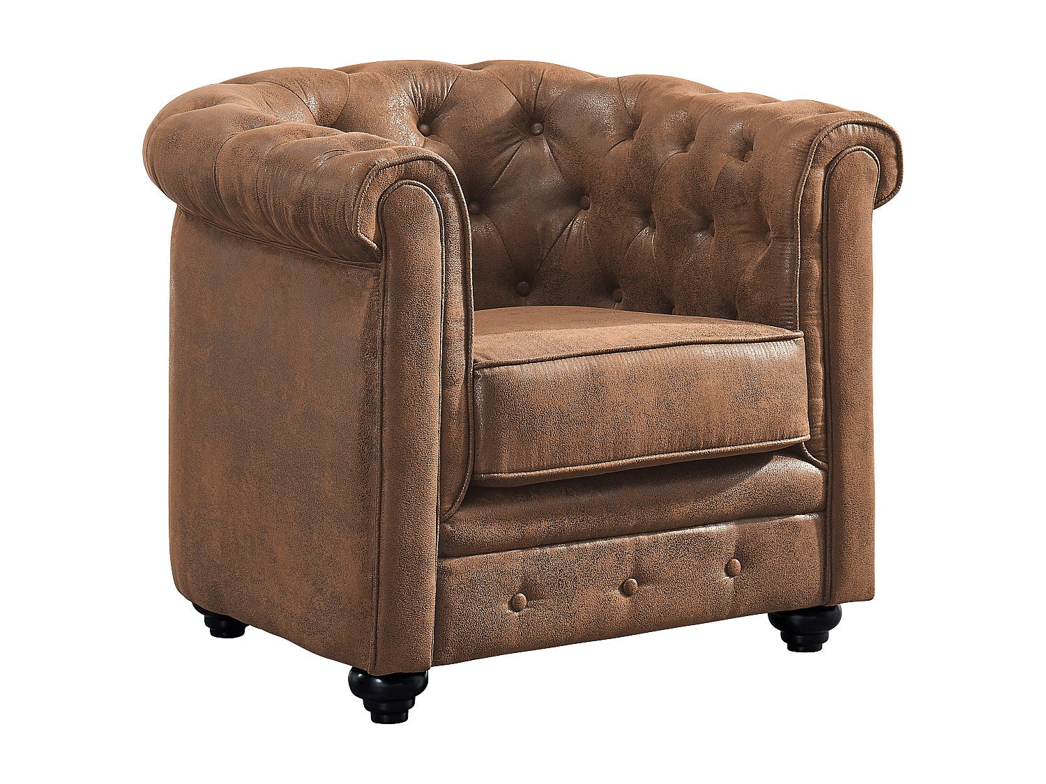 Assise déhoussable du fauteuil chesterfield CARLTON
