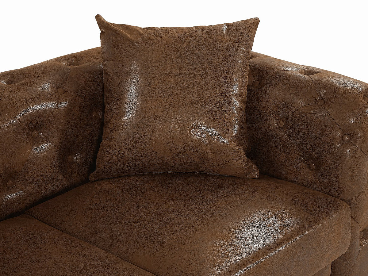 Assise déhoussable du canapé chesterfield EDWINA 2 places