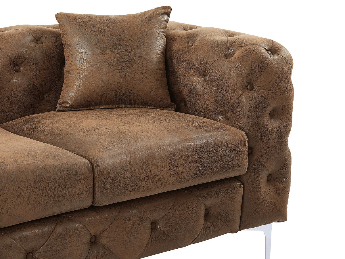 Assise déhoussable du canapé chesterfield EDWINA 3 places
