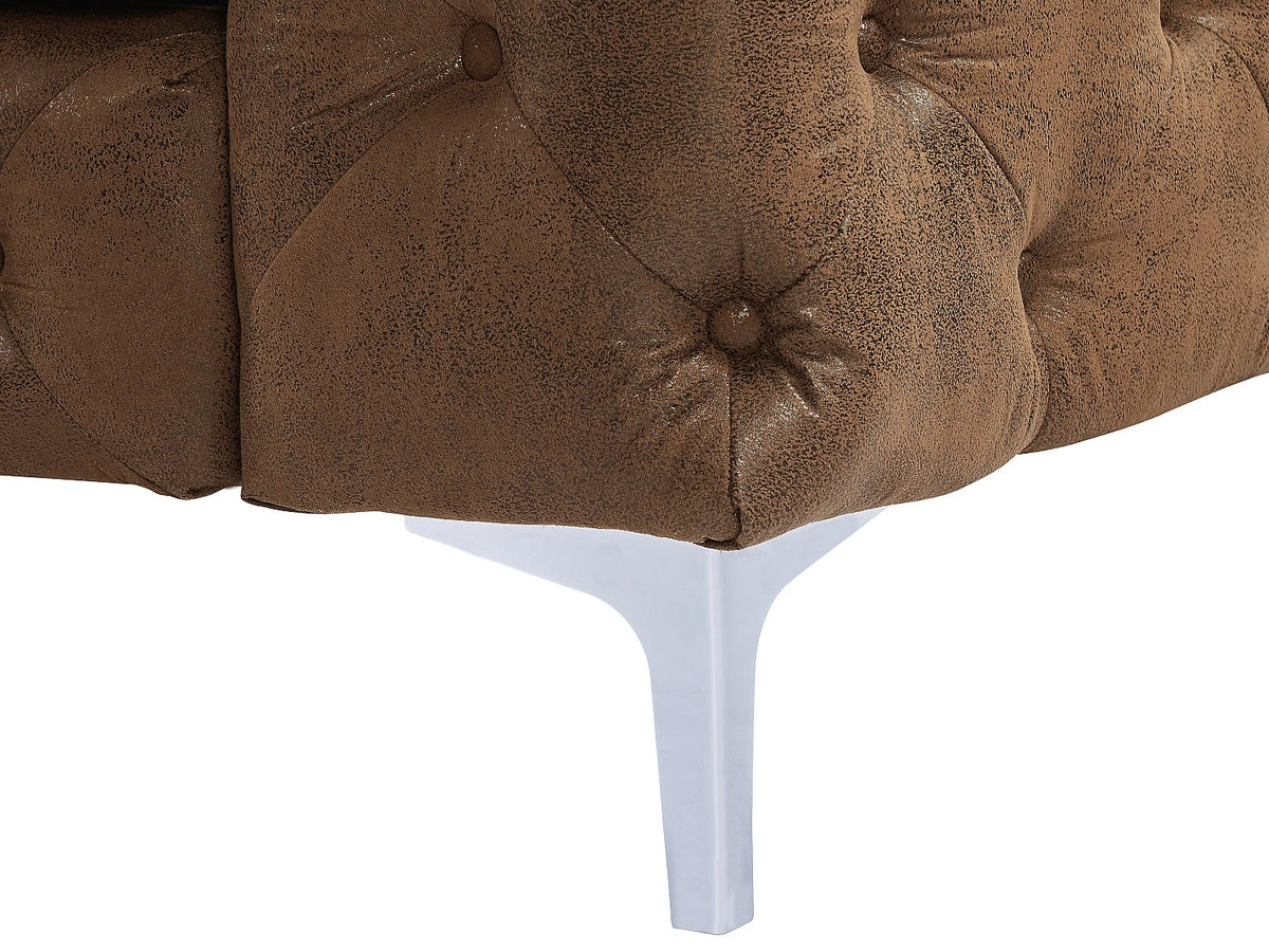 Pieds en métal du canapé chesterfield EDWINA 3 places