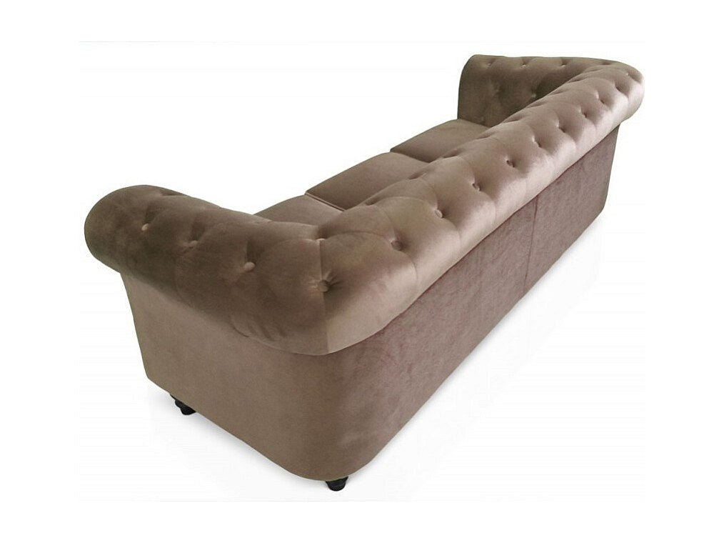 Accoudoirs à plis éventail du canapé chesterfield WINDSOR taupe