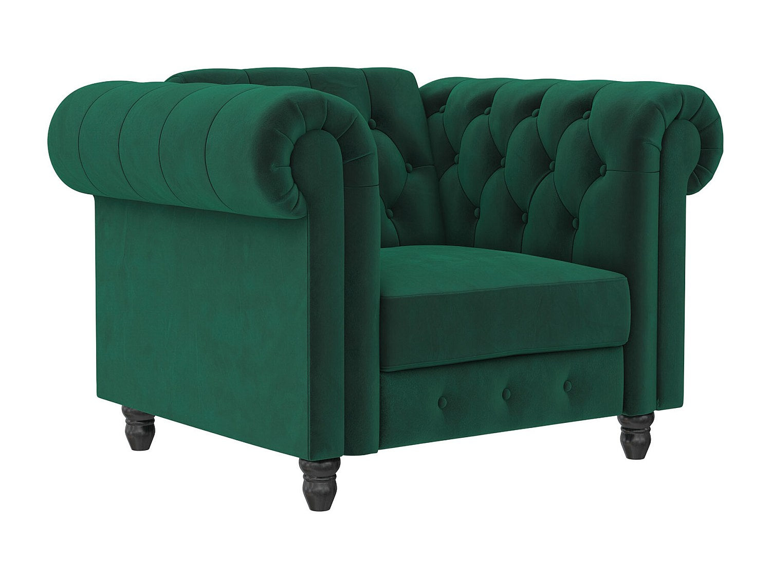 Accoudoir capitonné de la méridienne chesterfield FELIX