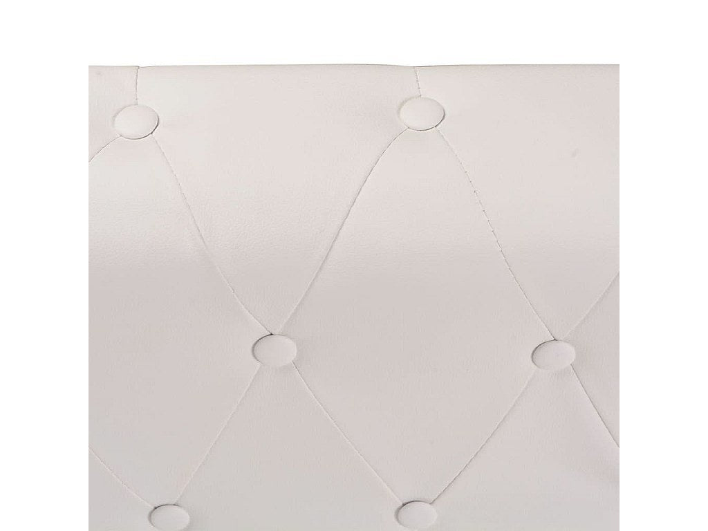 Accoudoirs courbés du canapé chesterfield JASPER 6 places blanc