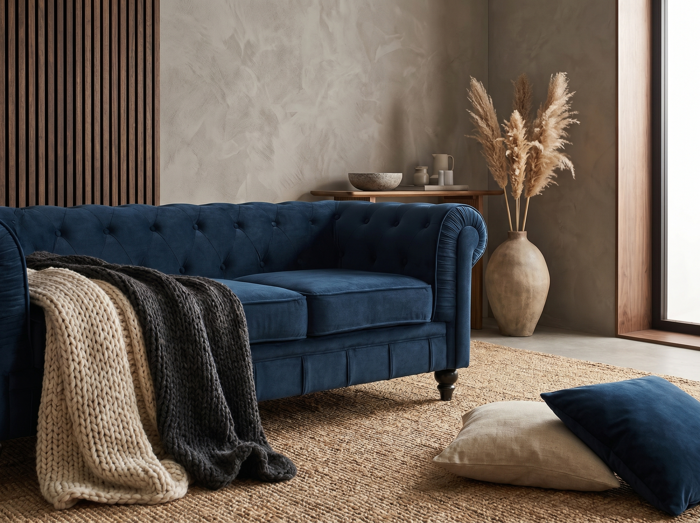 Assise capitonnée du canapé chesterfield ALTESSE 2 places