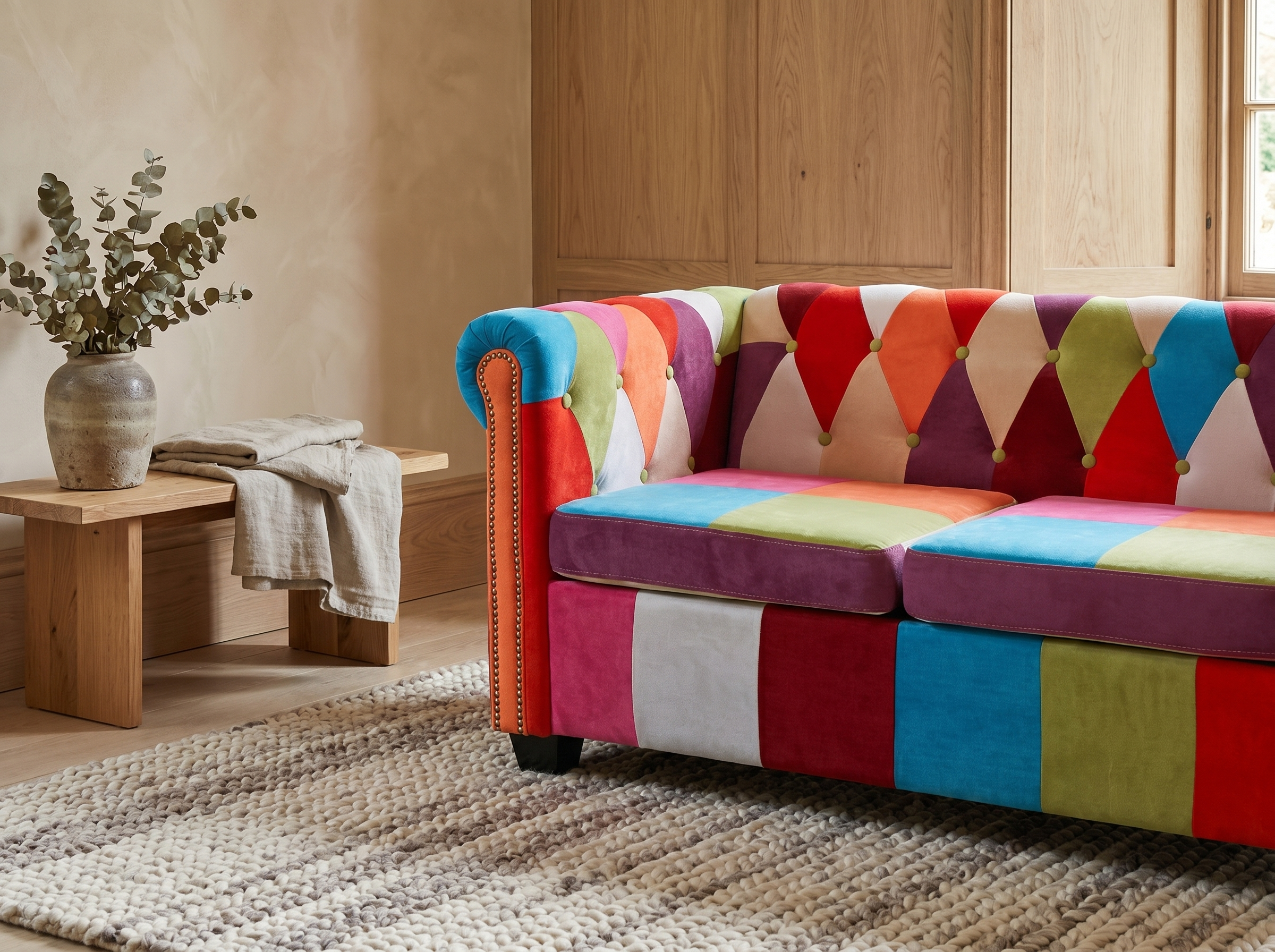 Assise épaisse du canapé chesterfield OXFORD 2 places
